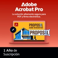 Adobe Acrobat Professional 1 Usuario 1 Año