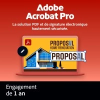 Adobe Acrobat Professional 1 utilisateur 1 an