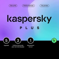 Kaspersky Plus - 5 appareils - 1 an | Successeur de Kaspersky Internet Security