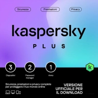Kaspersky Plus 2026 - 3 Dispositivi - 1 Anno - Italia - Successore di Kaspersky Internet Security