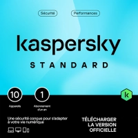 Kaspersky Standard 10 appareils | 1 an | France | Successeur de Kaspersky Antivirus