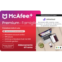 McAfee+ Premium Family + Jottacloud Personal Unlimited 3 mesi