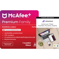 McAfee+ Premium Family + Jottacloud Personal Unlimited 3 kuukautta