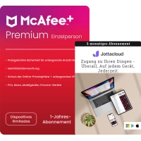 McAfee+ Premium Individual + Jottacloud Personal Unlimited 3 Monate