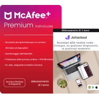 McAfee+ Premium Individual + Jottacloud Personal Unlimited 3 mesi