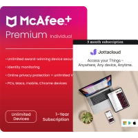 McAfee+ Premium Individual + Jottacloud Personal Unlimited 3 months