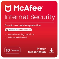 McAfee Internet Security 10 devices - 1 year
