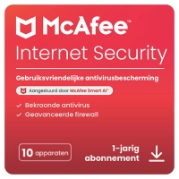 McAfee Internet Security 10 apparaten - 1 jaar