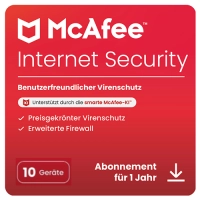 McAfee Internet Security 10 Geräte - 1 Jahr