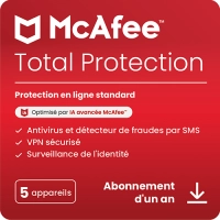 McAfee Total Protection - 1 An - 5 Appareils