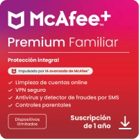 McAfee+ Premium Familia 1 año Dispositivos ilimitados