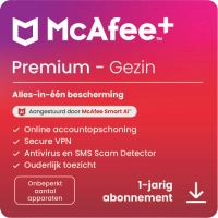 McAfee+ Premium Family 1 Jaar Onbeperkt aantal apparaten