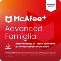 McAfee+ Advanced Family 1 Anno - Dispositivi Illimitati