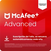 McAfee+ Advanced Individual 1 Año - Dispositivos ilimitados