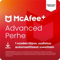 McAfee+ Advanced Individual 1 Vuosi - Rajoittamaton laitteiden määrä