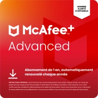 McAfee+ Advanced Individual 1 An - Appareils illimités