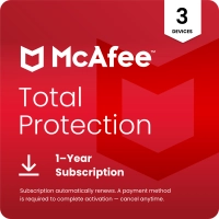 McAfee Total Protection - 1 Year - 3 Devices