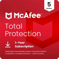 McAfee Total Protection - 1 Year - 5 Devices