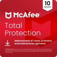 McAfee Total Protection - 1 anno - 10 dispositivi