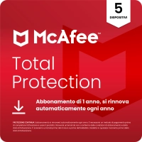 McAfee Total Protection - 1 Anno - 5 Dispositivi