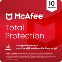 McAfee Total Protection - 10 Apparaten - 1 Jaar