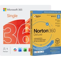 Microsoft 365 Single + Norton 360 Deluxe für 1 Jahr