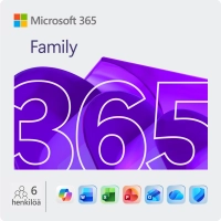 Microsoft 365 Perhe 6 Käyttäjälle - 1 Vuosi