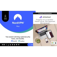 NordVPN Plus | 10 Apparaten | 1 Jaar | Inclusief NordPass + Jottacloud Personal Unlimited 3 Maanden | Beveiligde back-ups
