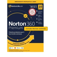 Norton 360 Premium 2026 con Norton Utilities Ultimate 2026 | 10 dispositivi | 1 anno