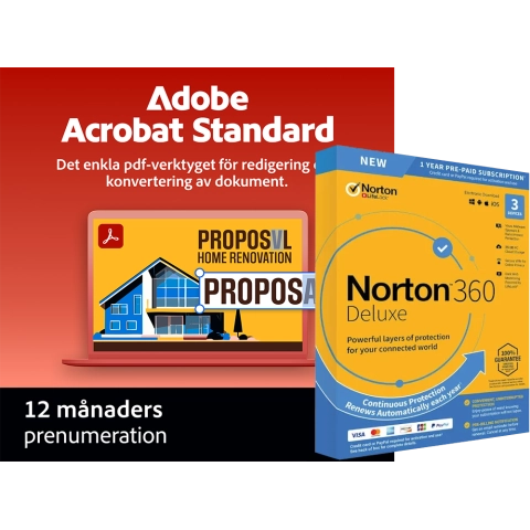 Adobe Acrobat Standard 1 år