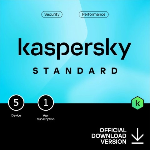 Kaspersky Standard 5 Geräte | 1 Jahr | Spanien | Nachfolger von Kaspersky Antivirus