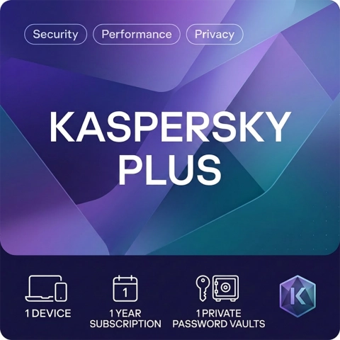 Kaspersky Plus - 1 enhet - 1 år - Brittisk utgåva