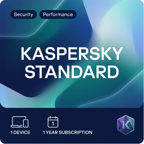 Kaspersky Standard 1 enhet - 1 år - Brittisk utgåva