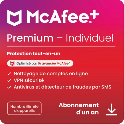 McAfee+ Premium Famille 1 an Appareils illimités