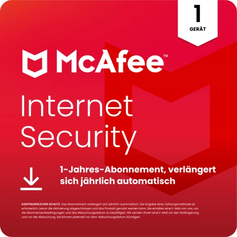 McAfee Internet Security 1 Gerät - 1 Jahr