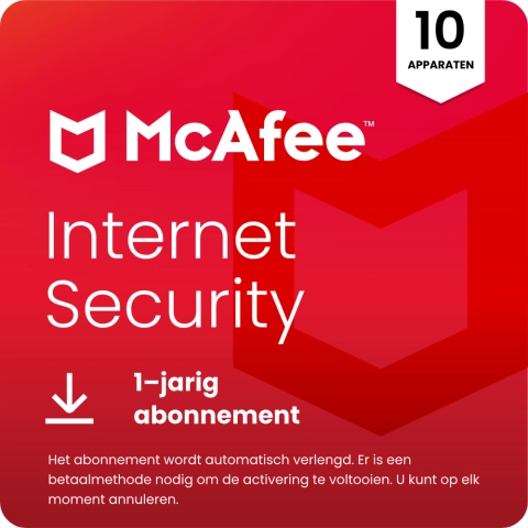 McAfee Internet Security 10 Geräte - 1 Jahr
