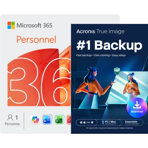 Microsoft 365 Personal + Acronis True Image Essentials 1 PC