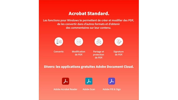 Adobe Acrobat Standard 1 an