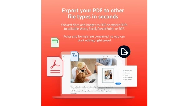 Adobe Acrobat PDF Pack 1 utilisateur 1 an