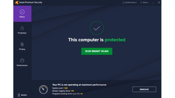 Avast Premium Security - 10 Devices - 1 Year - Windows, Mac, iOS, Android