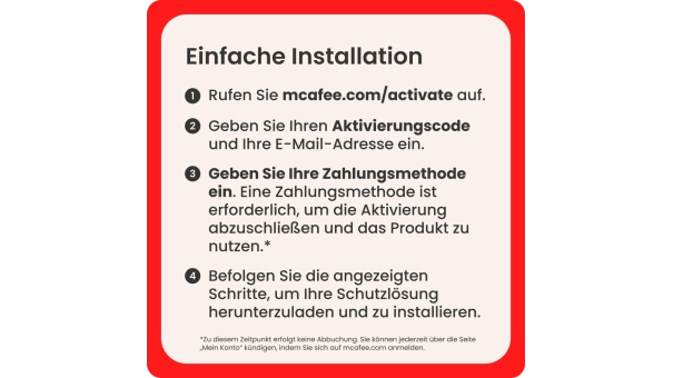 McAfee Total Protection - 1 Jahr - 1 Gerät