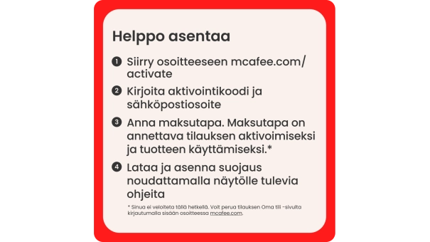 McAfee Total Protection - 1 vuosi - 1 laite