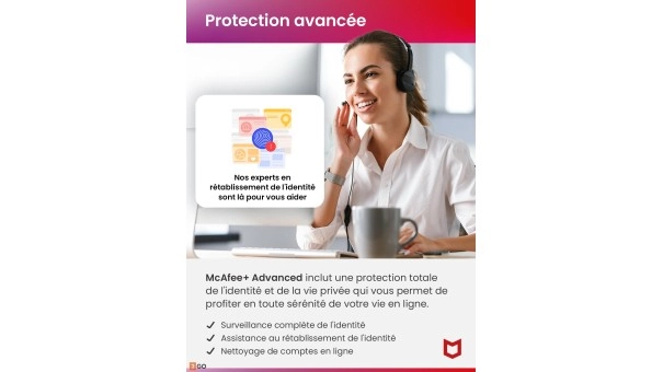 McAfee+ Advanced Family 1 An - Appareils Illimités