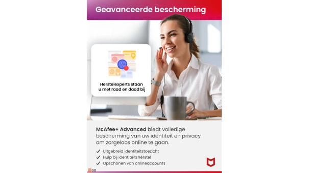 McAfee+ Advanced Family 1 Jaar - Onbeperkt aantal apparaten