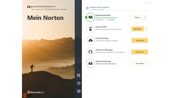 Norton 360 Advanced | 10 Geräte | 1 Jahr | Mit 200 GB Cloud-Backup