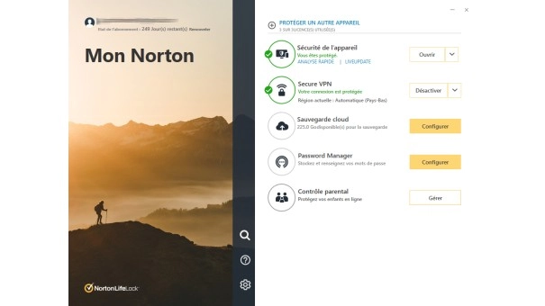 Norton 360 Advanced | 10 Appareils | 1 An | Avec 200 Go de sauvegarde dans le nuage