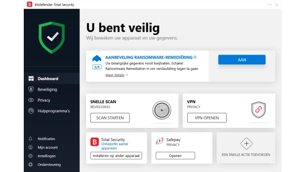 Bitdefender Total Security 2026 | 5 Apparaten | 1 jaar | Automatische verlenging