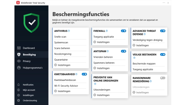 Bitdefender Total Security 2026 | 5 Apparaten | 1 jaar | Automatische verlenging