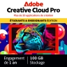 Adobe Creative Cloud Pro | Student & Teacher Edition | 2 installations | 1 an
