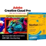 Adobe Creative Cloud Pro Student & Teacher Edition + Norton 360 Deluxe voor 3 apparaten | 1 Jaar